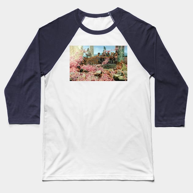 The Roses of Heliogabalus - Lawrence Alma-Tadema Baseball T-Shirt by forgottenbeauty